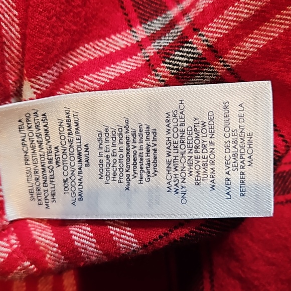 Chaps Flannel Zip Up Shirt - Picture 7 of 7